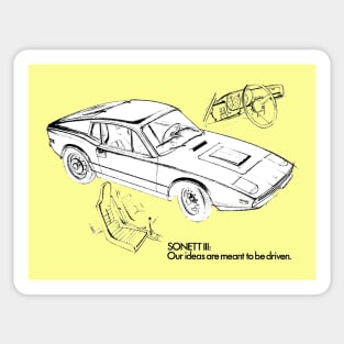 SAAB SONETT - advert Sticker